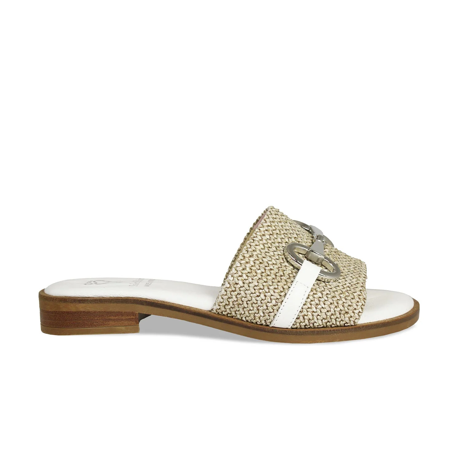 Bardot: Raffia & White Leather