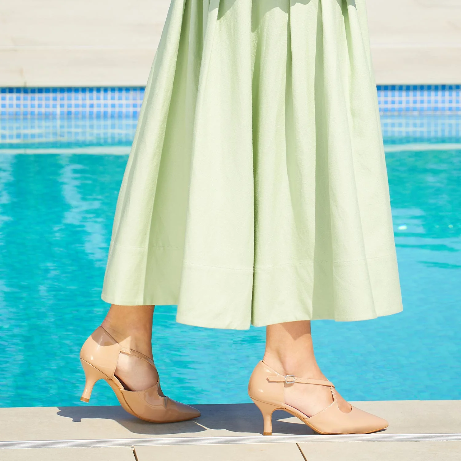 Cecilia: Nude Patent Leather - Image 3