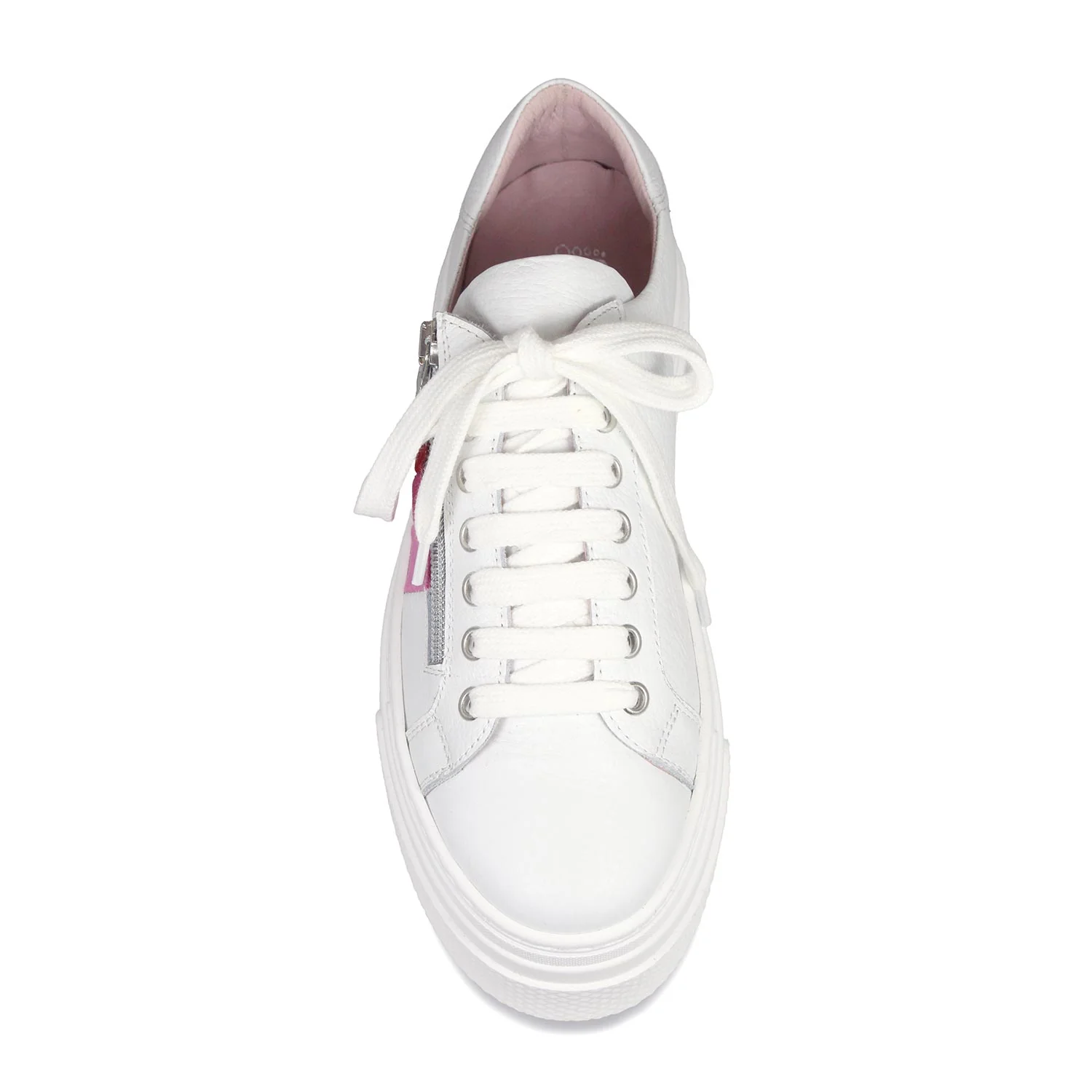 Diva: White Leather & Pink Multi - Image 3
