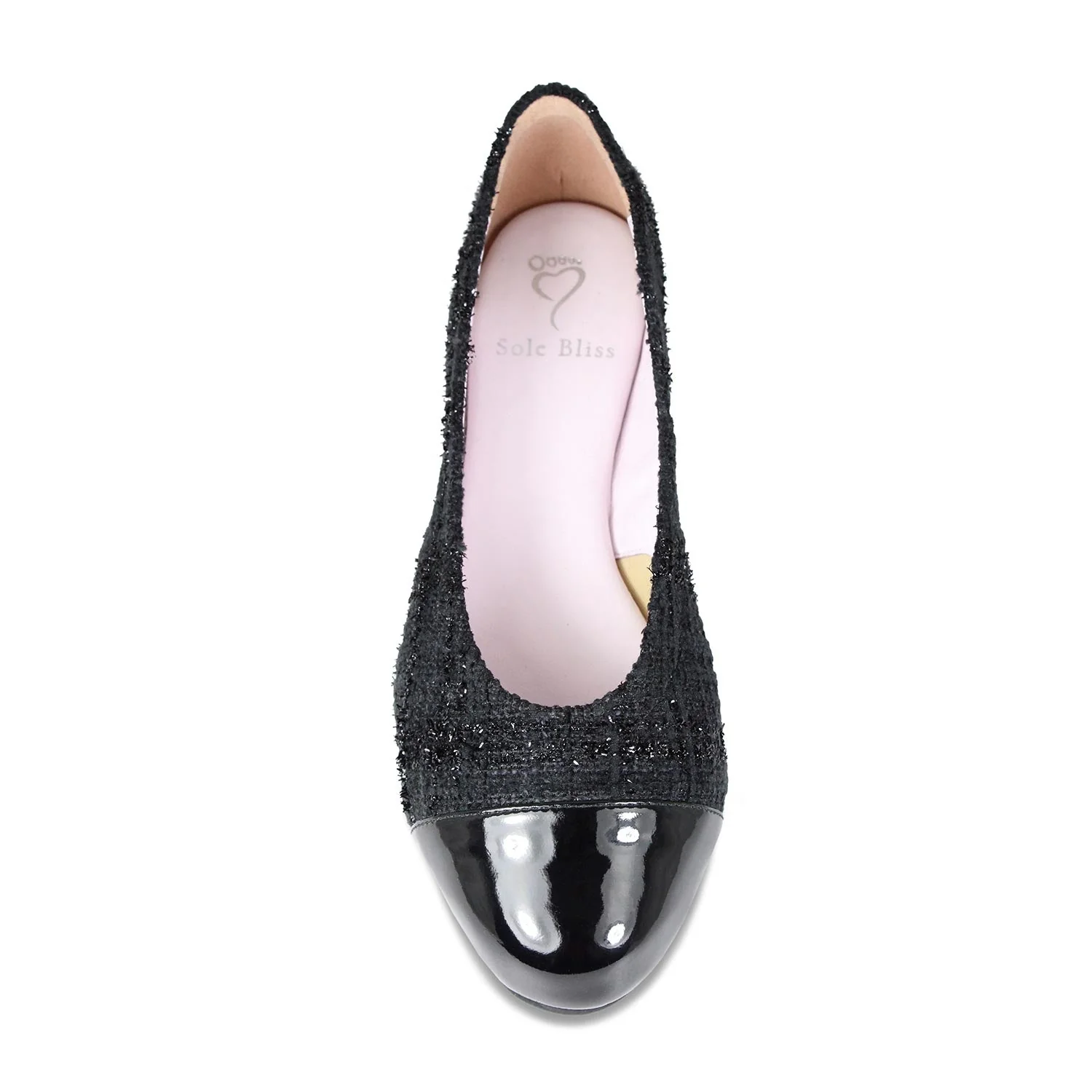 Luna: Black Tweed & Patent - Image 4