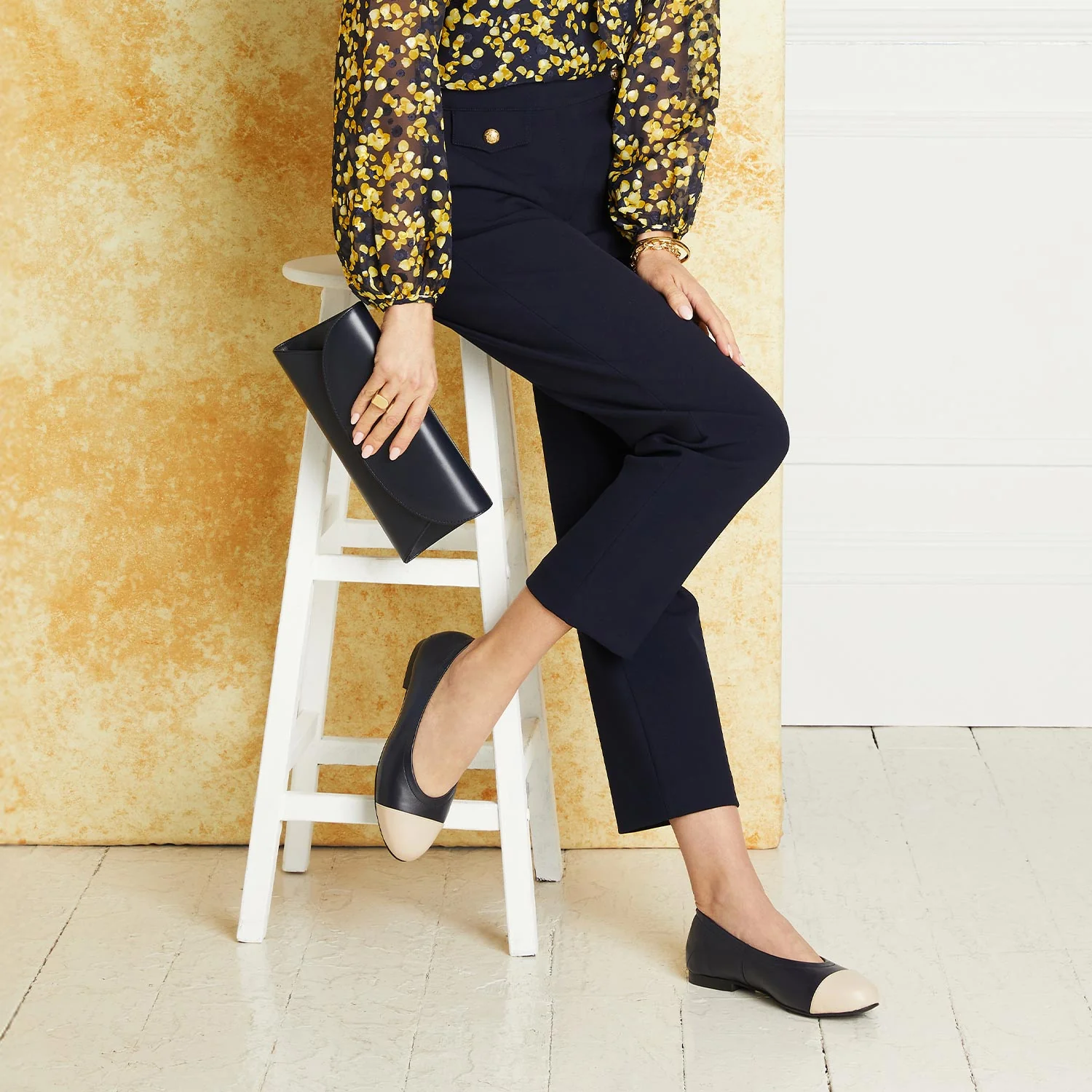 Luna: Navy & Cream Leather - Image 5