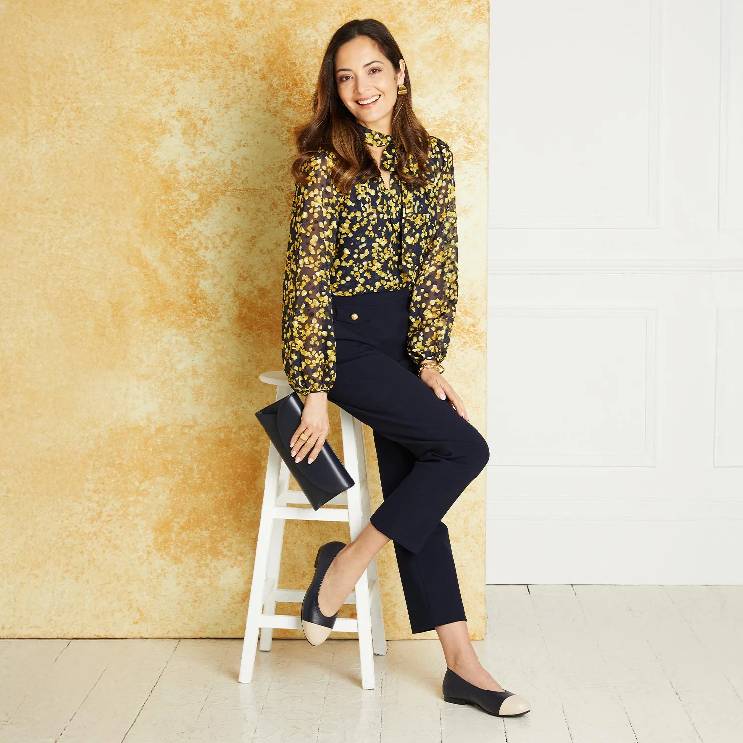 Luna: Navy & Cream Leather - Image 6