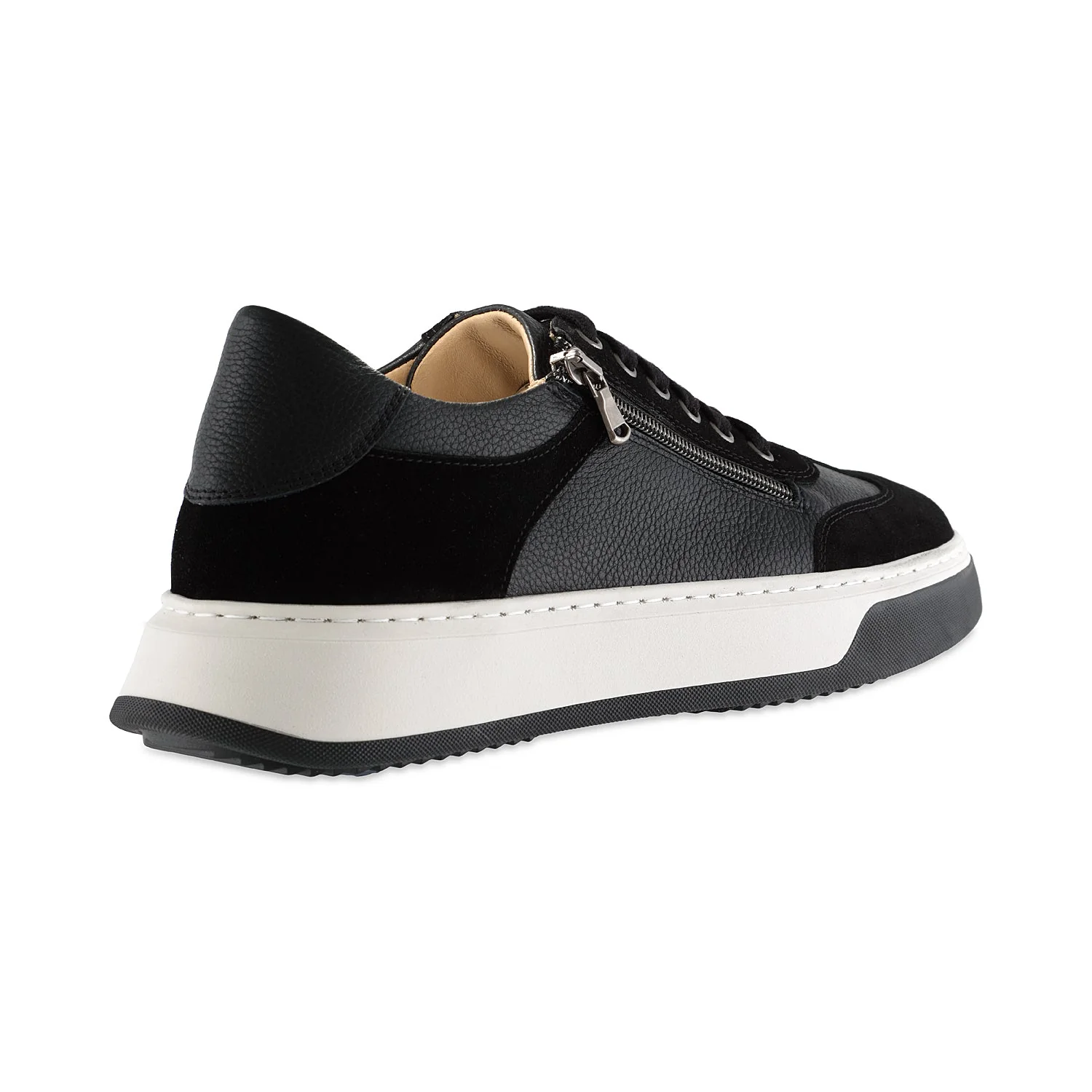 MEN'S Samson: Black Leather & Suede - Image 3
