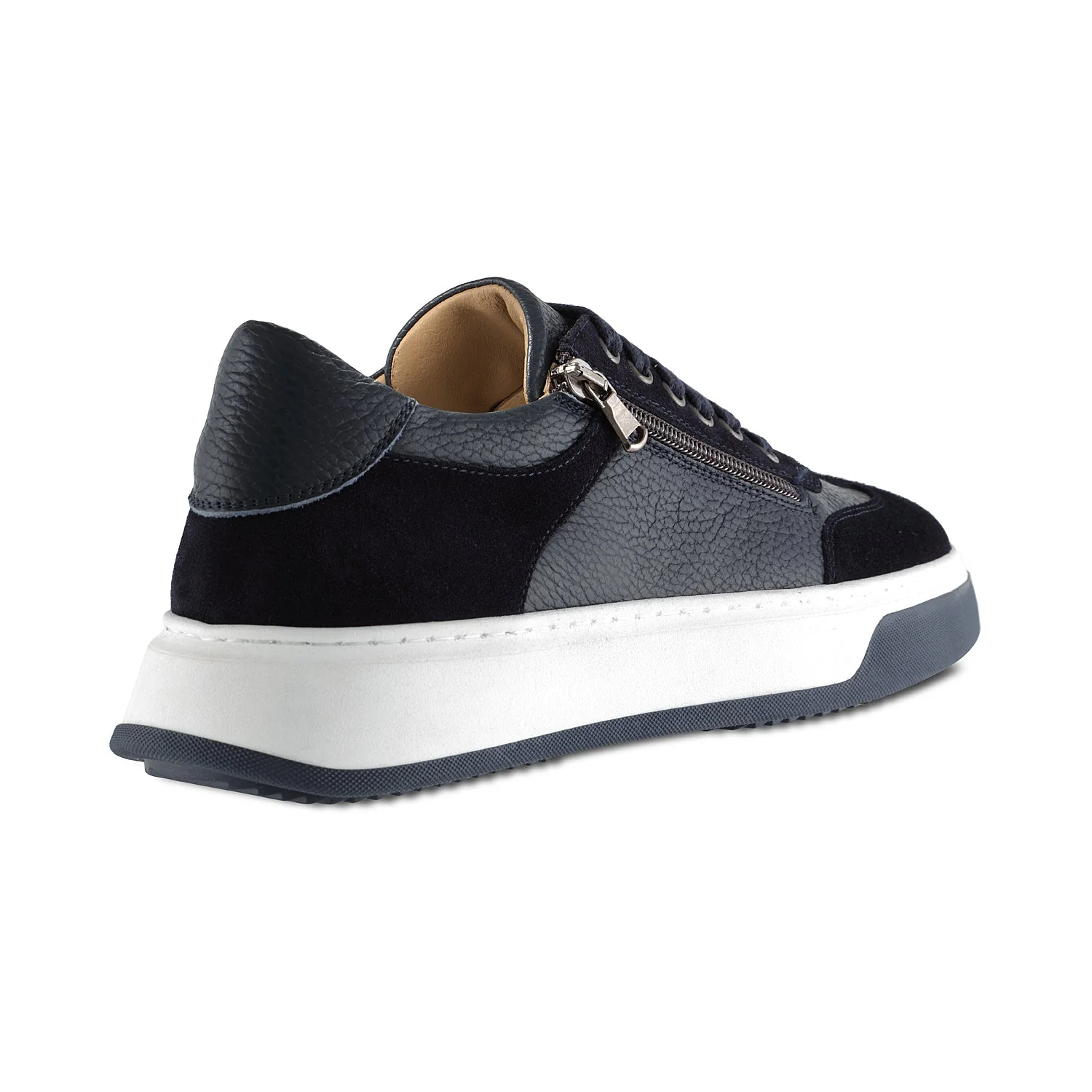 MEN'S Samson: Navy Leather & Suede - Image 4