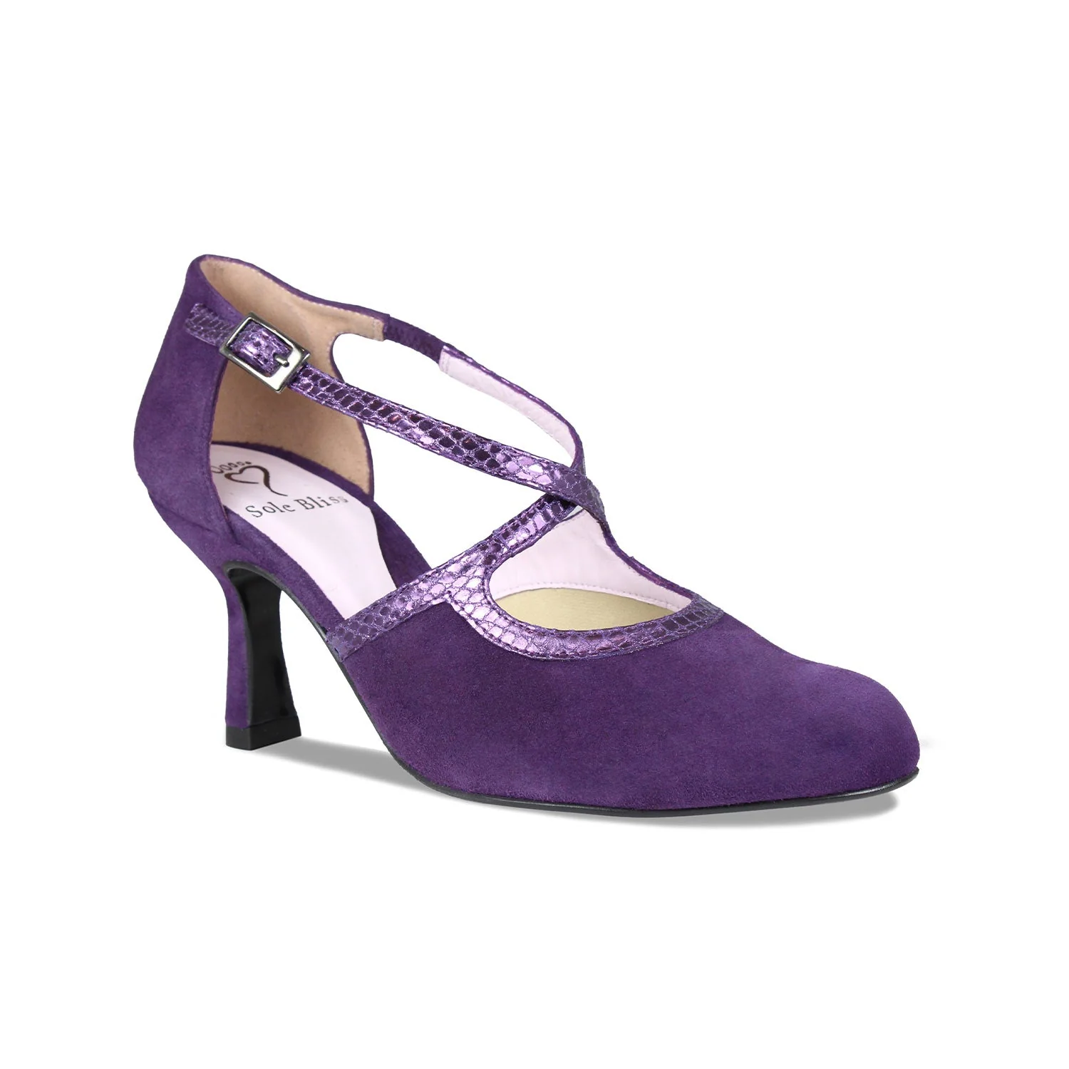 Meredith: Purple Suede & Snake - Image 3