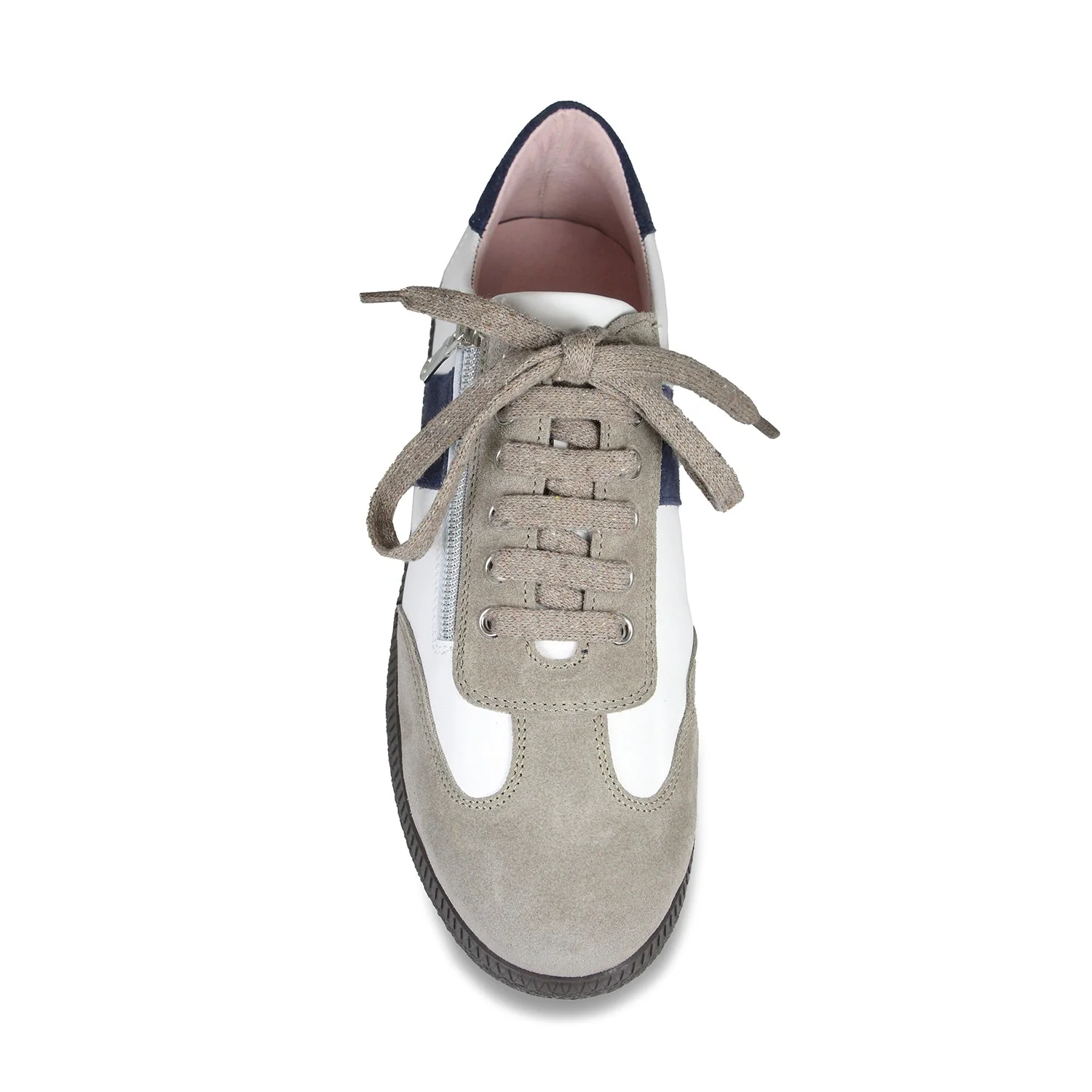 Pixie: White, Taupe & Navy - Image 3