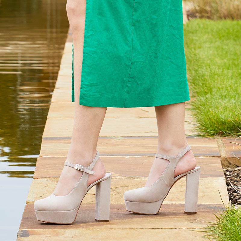 Rita: Pale Taupe Suede - Image 4