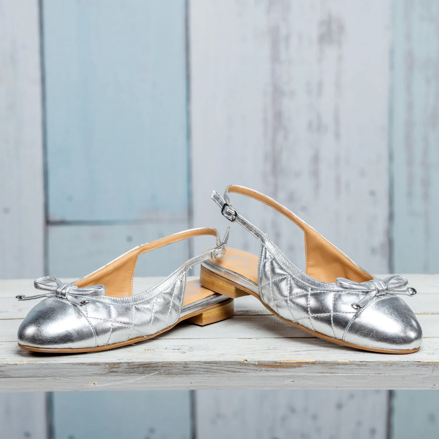 Ritz: Silver Quilted Leather - Image 5