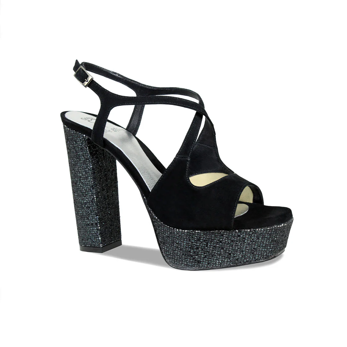 Royalty: Black Suede & Glitter - Image 3