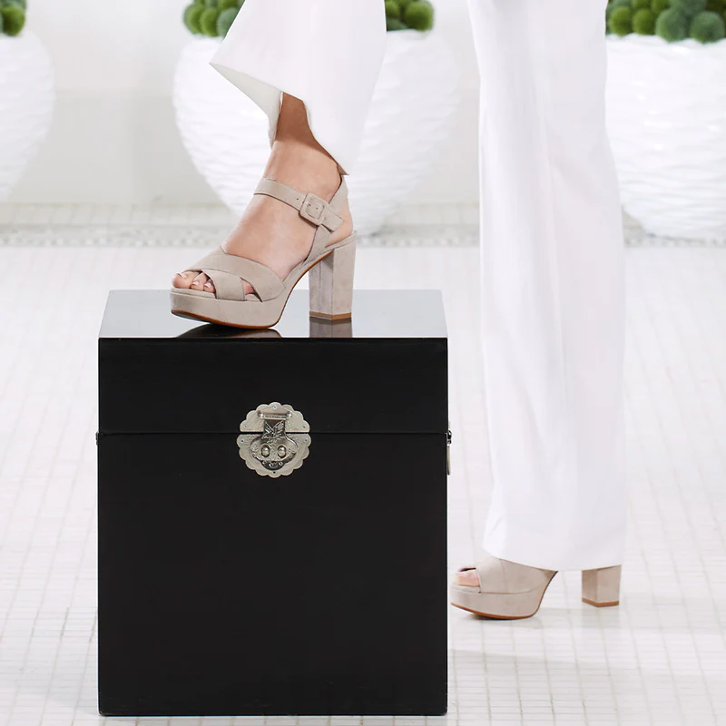 Ruby: Pale Taupe Suede - Image 3