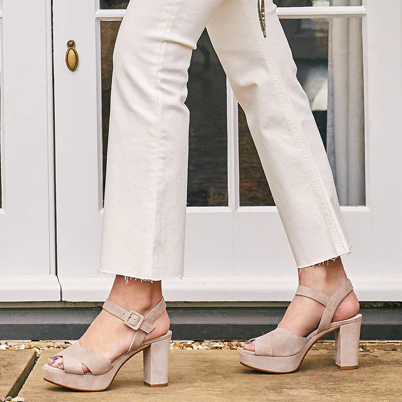 Ruby: Pale Taupe Suede - Image 6