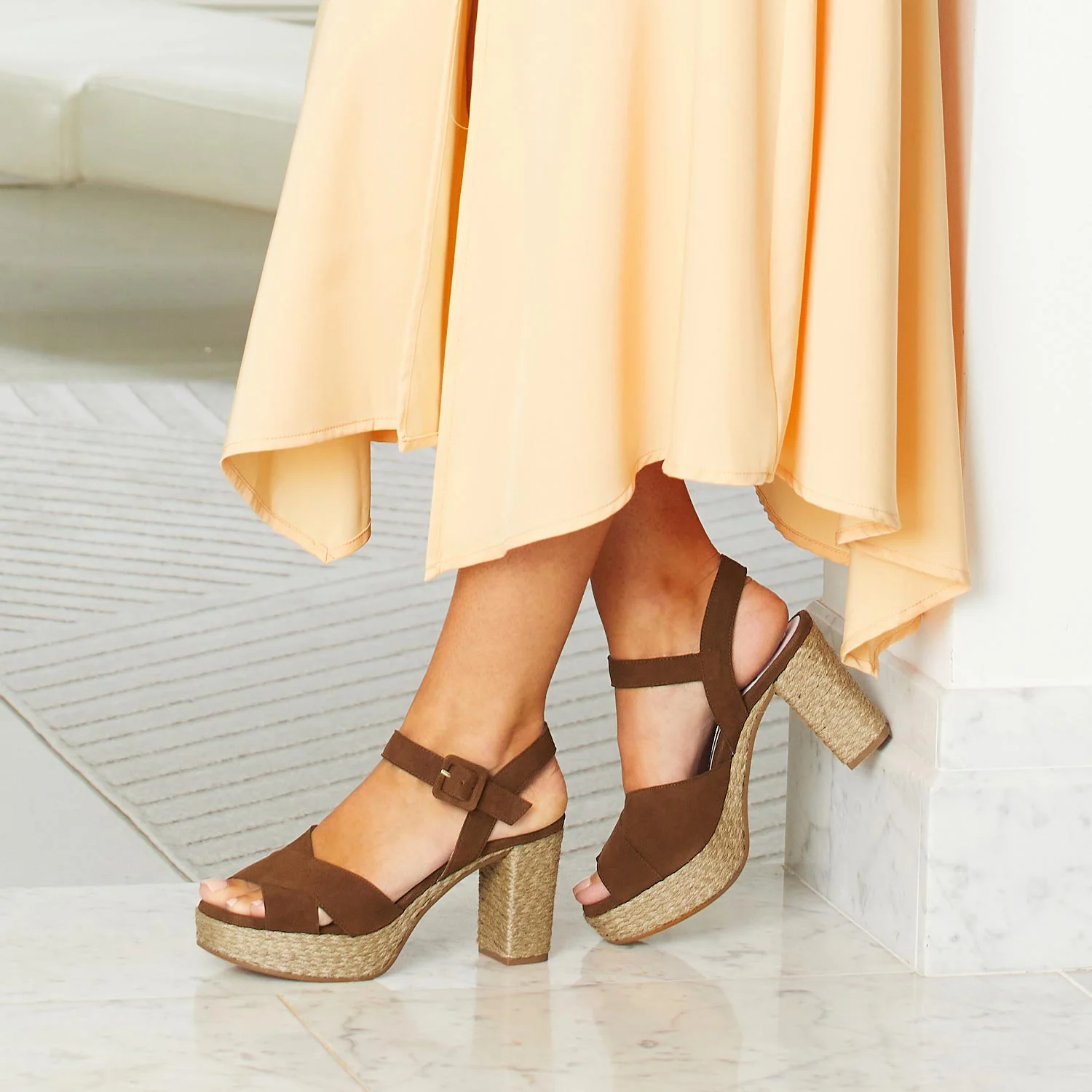 Ruby: Tan Suede & Jute - Image 2
