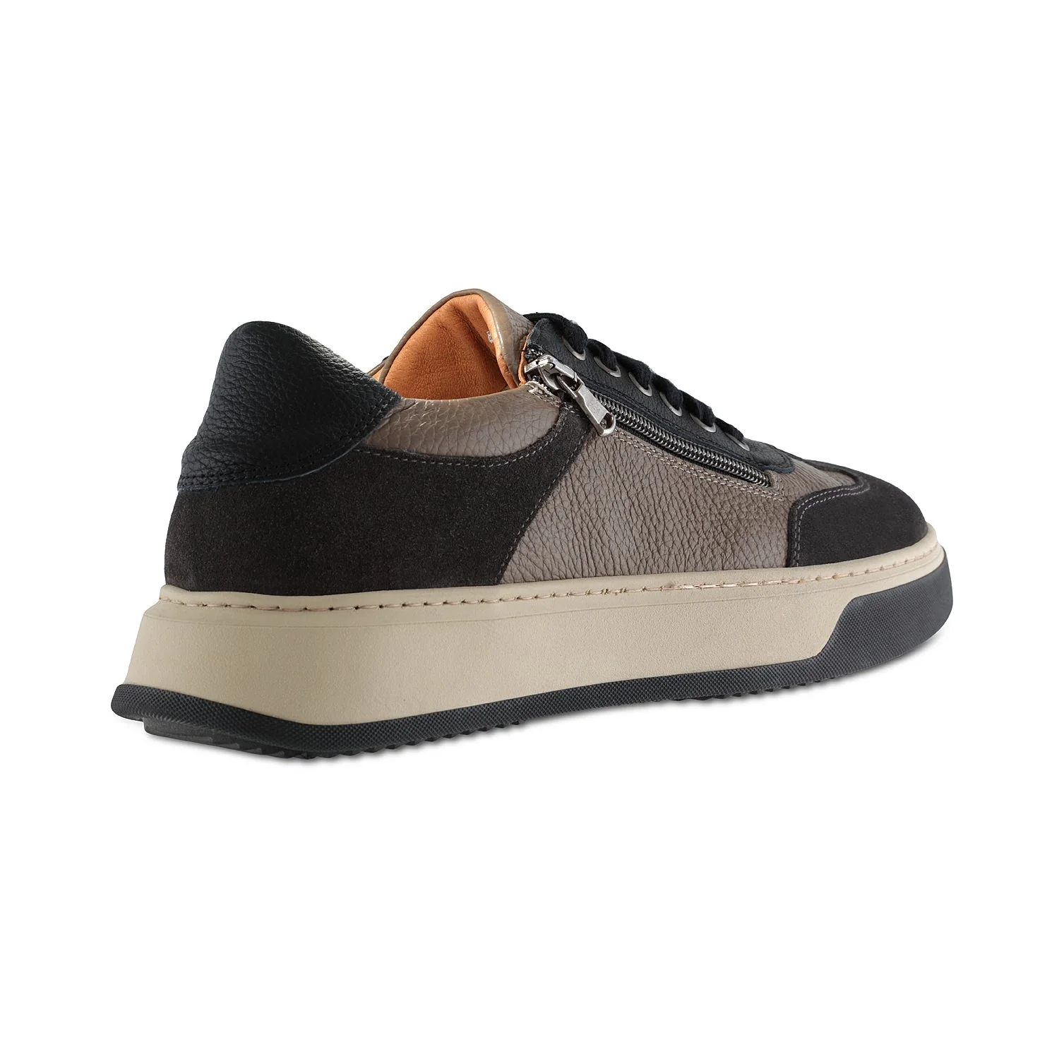 MEN'S Samson: Grey, Taupe & Black Leather - Image 3