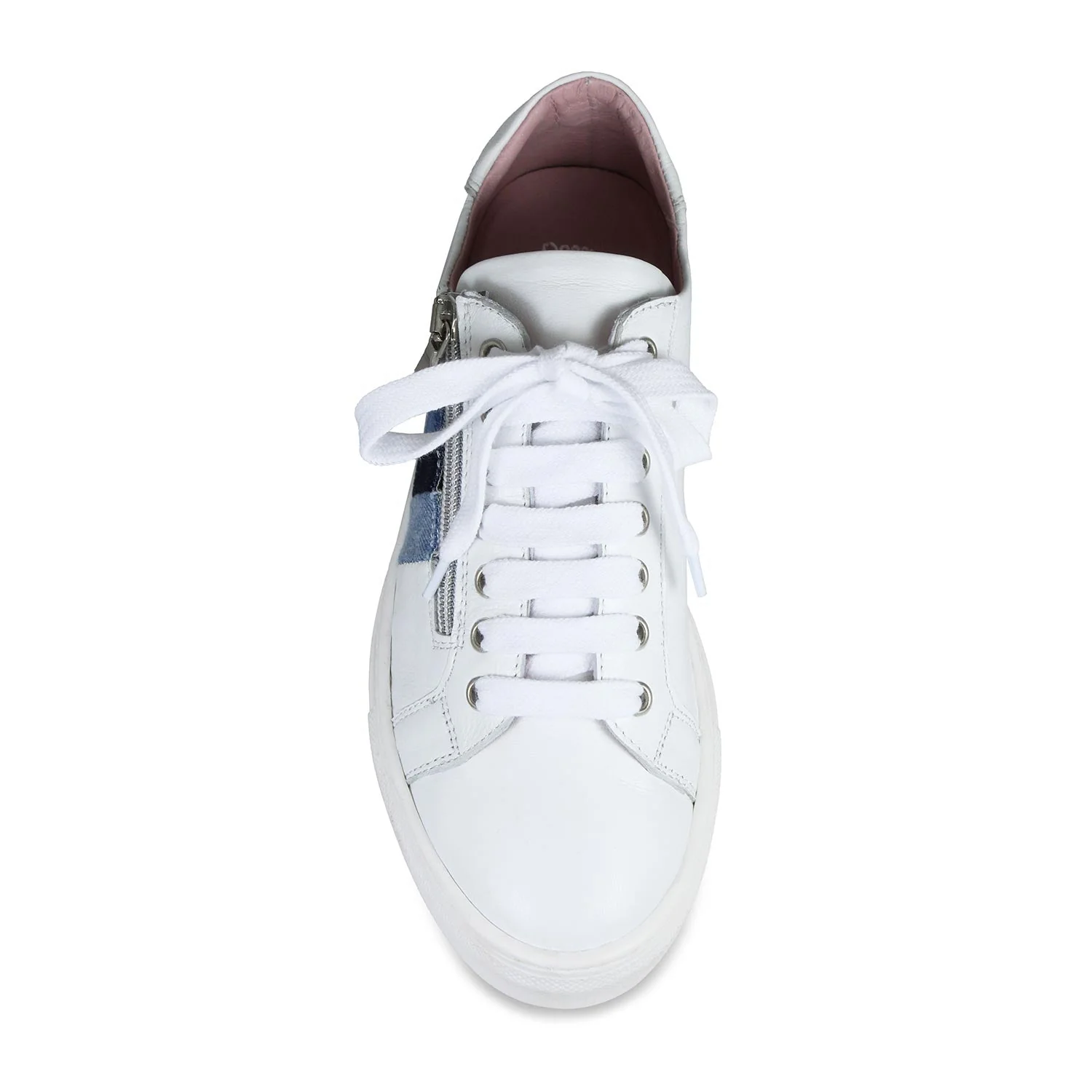 Sprint: White Leather & Multi Denim - Image 4