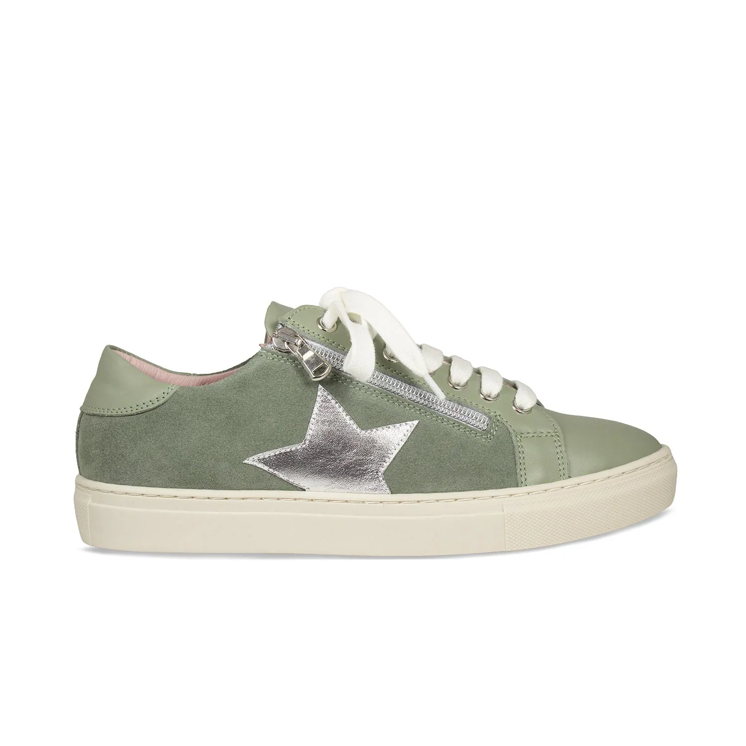 Starlight: Sage Green Leather & Suede