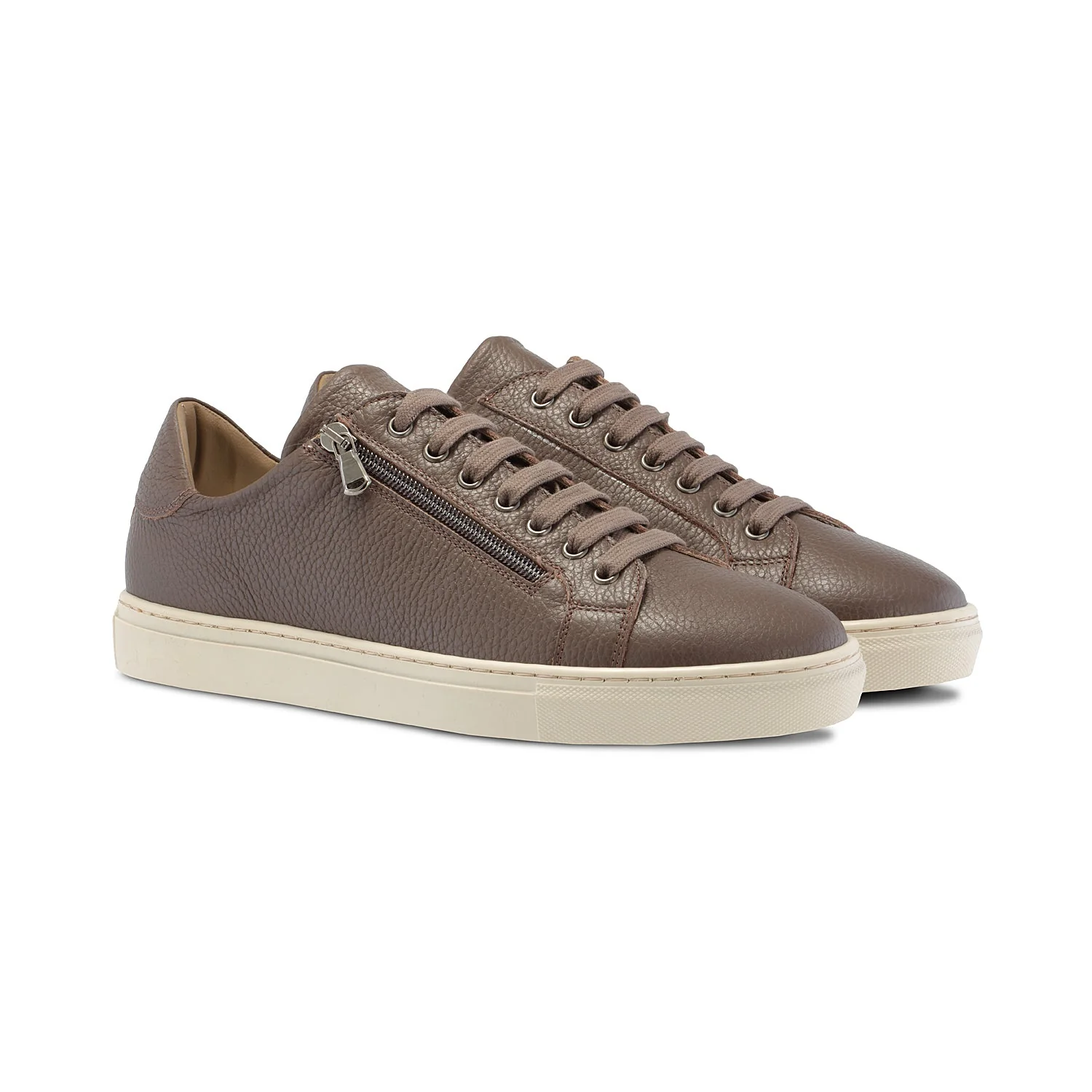 MEN'S Stride: Taupe Leather - Image 5