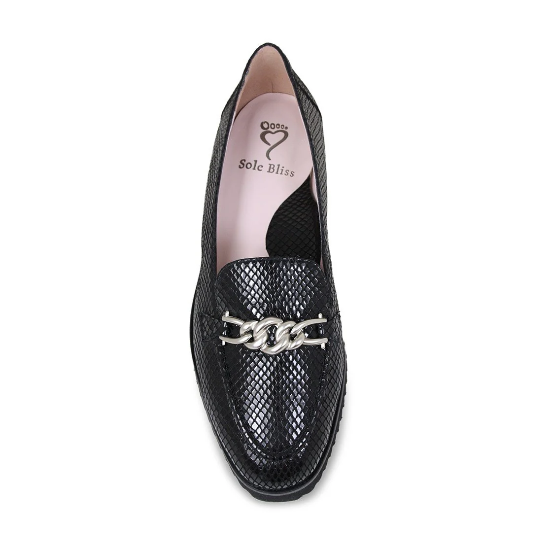 Tamara: Black Snake Print Leather - Image 4